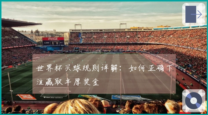 世界杯买球规则详解：如何正确下注赢取丰厚奖金